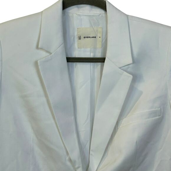 Everlane The Tencel Oversized Blazer Buttersmooth White Women Plus Size 14 NWOT - Picture 5 of 9